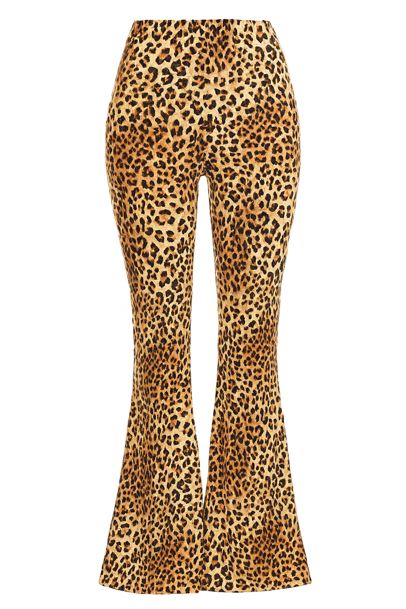 Leopard Print Flare Pants - Image 3