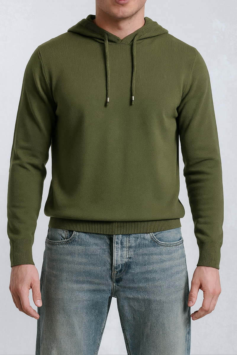 Knit Hoodie Sweater - Image 14