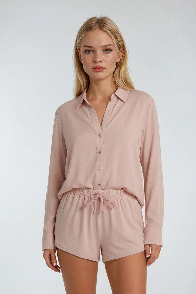 Two-Piece Pajama Short Set