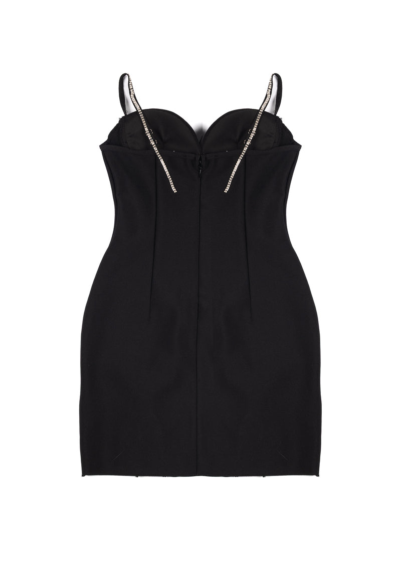 Rhinestone Bow Sweetheart Bodycon Mini Dress - Image 5