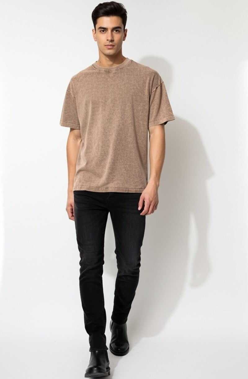 Mineral Wash Cotton Crew Tee - Image 7