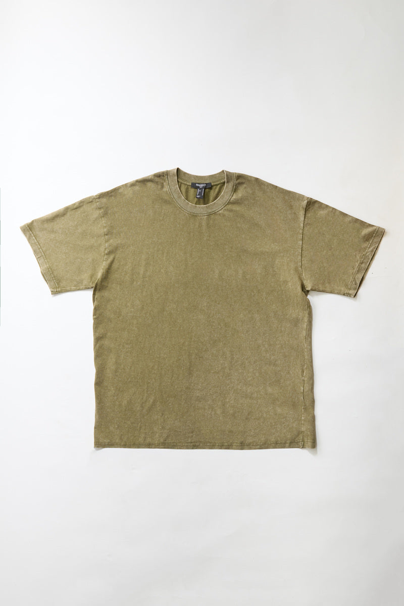 Mineral Wash Cotton Crew Tee - Image 2