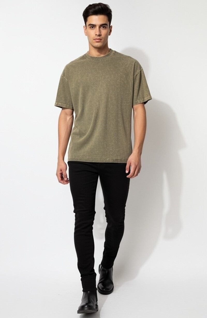 Mineral Wash Cotton Crew Tee
