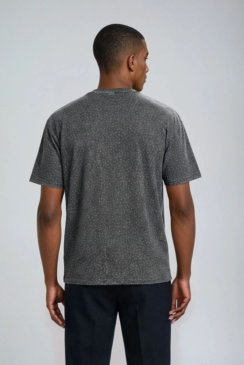 Studded Cotton Crew Tee - Image 2