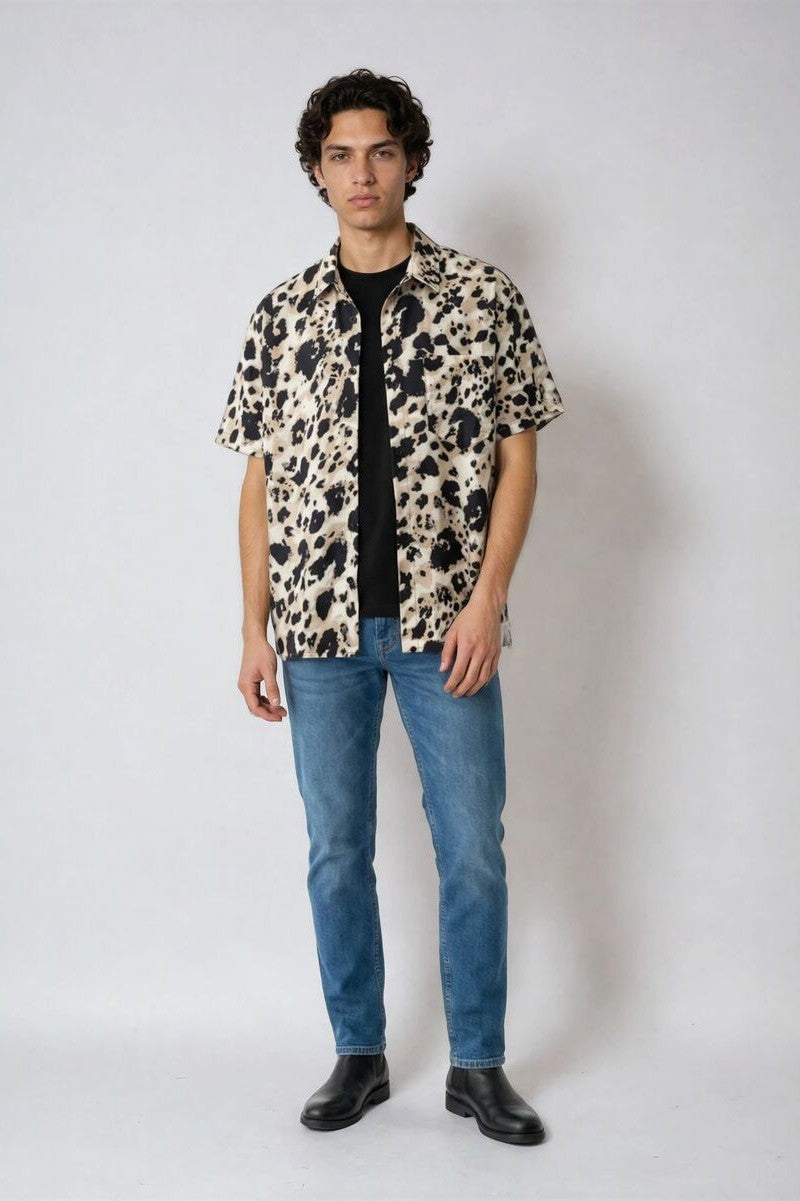 Leopard Print Button-Front Shirt - Image 2