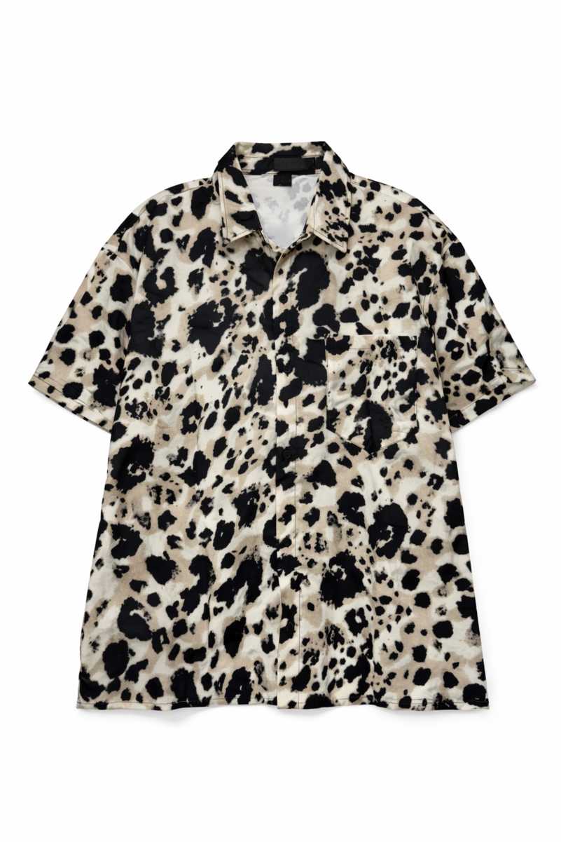 Leopard Print Button-Front Shirt - Image 4