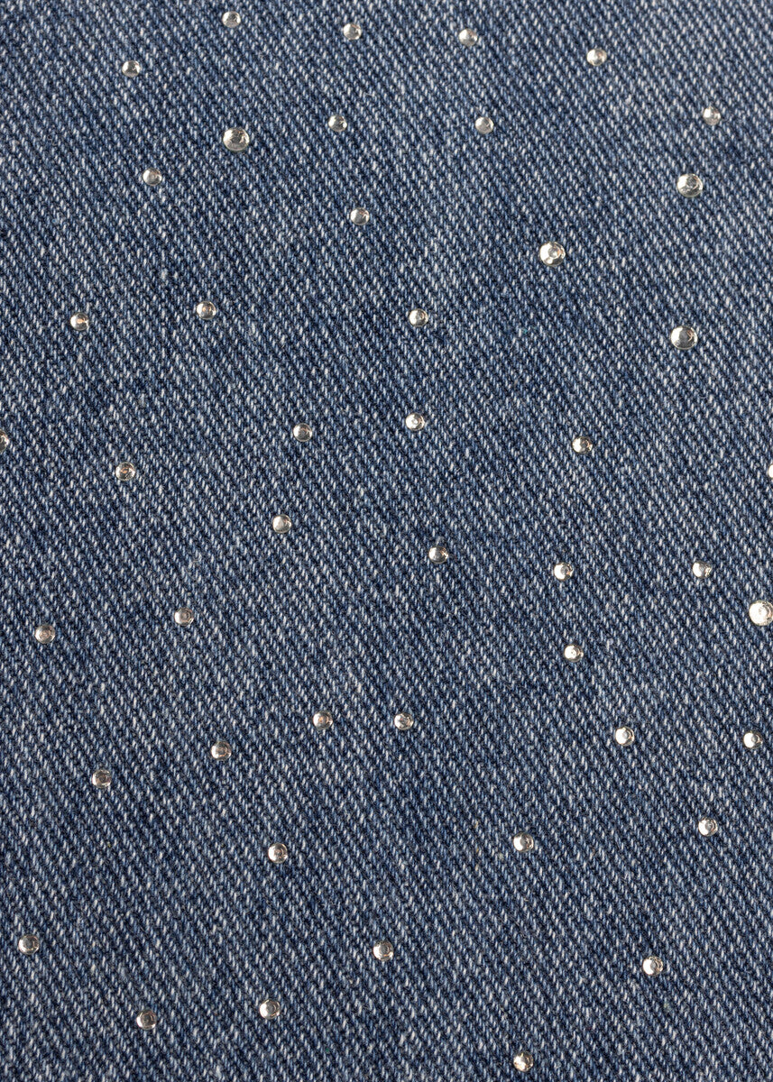 Wide-Leg Rhinestone Jeans - Image 7