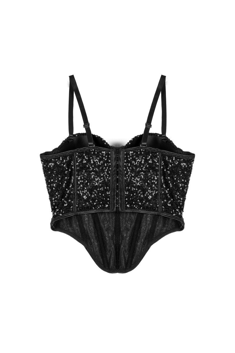 Sequin Bustier Sleeveless Top - Image 5