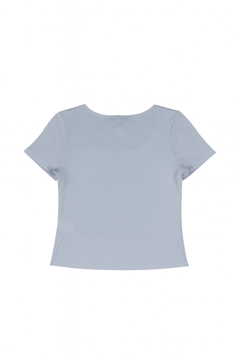 Ribbed Lace-Trim Bow Top - Image 20