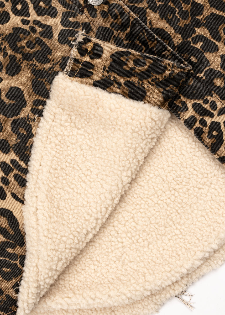 Leopard Print Faux Shearling Shacket - Image 6