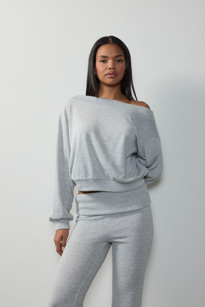 Off-The-Shoulder Top & Flare Pants Set - Image 5