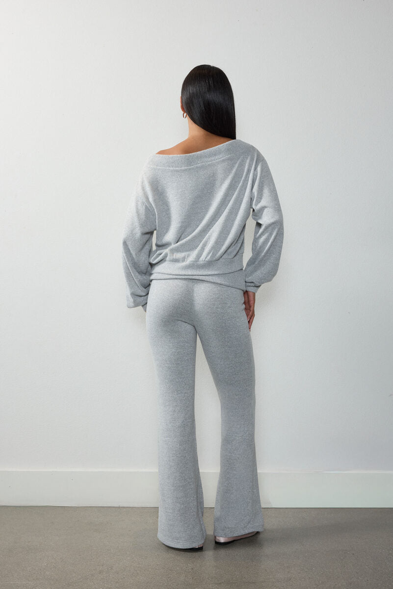 Off-The-Shoulder Top & Flare Pants Set - Image 6