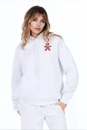 Faux-Fur Lined Gingerbread Man Hoodie