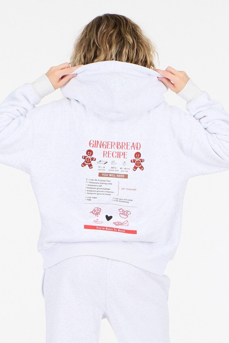 Faux-Fur Lined Gingerbread Man Hoodie - Image 2