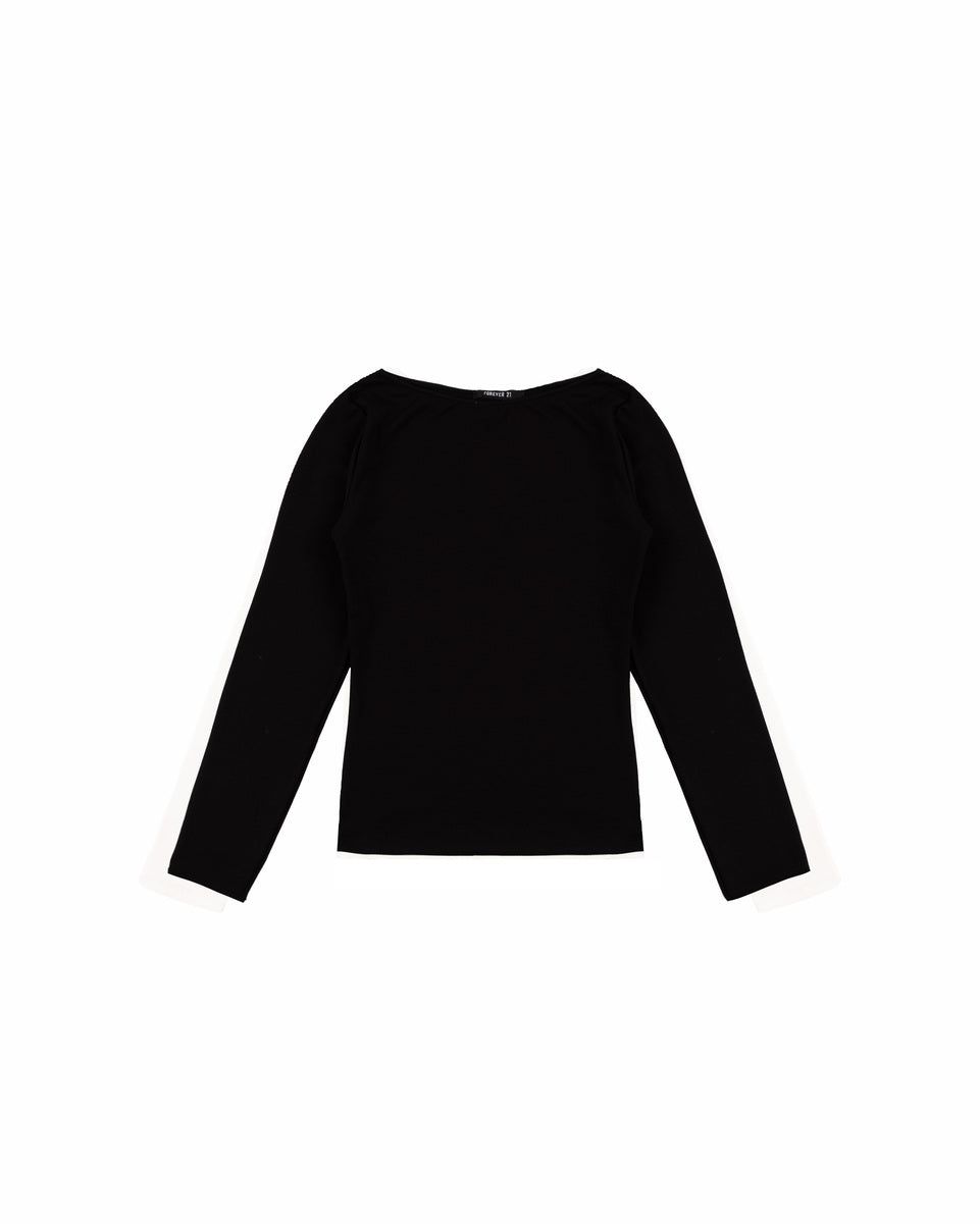 Boat Neck Long-Sleeve Top - Image 10
