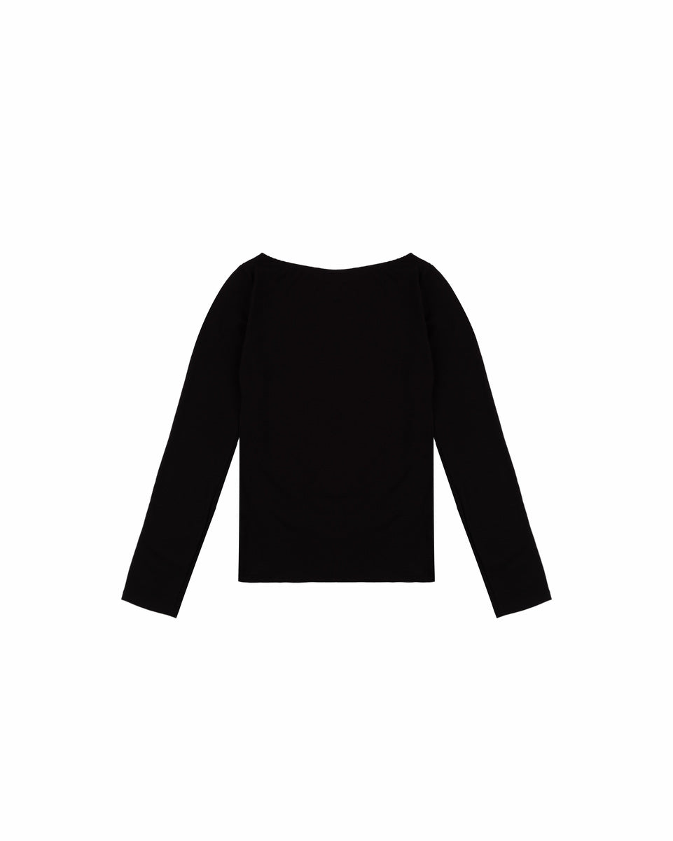 Boat Neck Long-Sleeve Top - Image 11