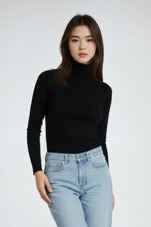 Long-Sleeve Turtleneck Sweater