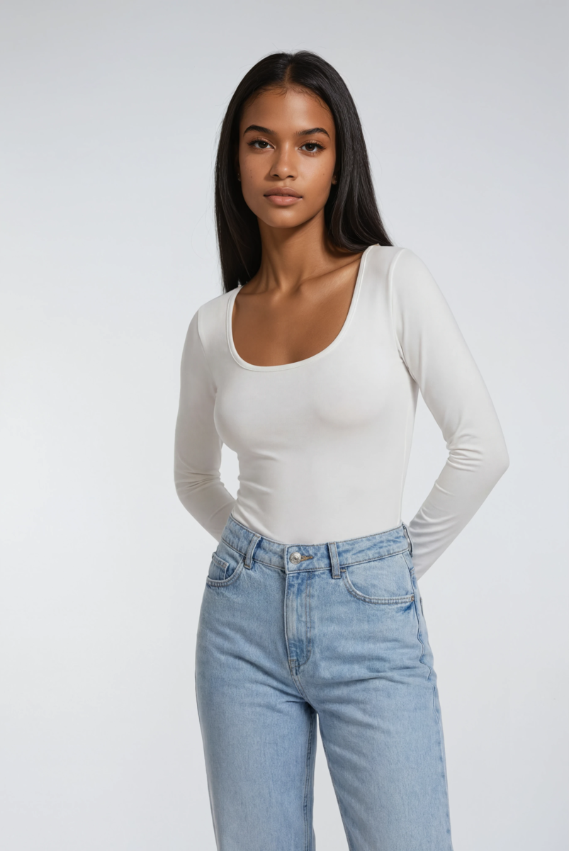 Scoop Neck Bodysuit - Image 10