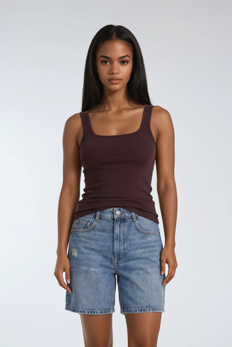 Square Neck Tank Top - Image 7