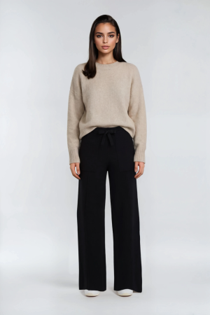 Drawstring Sweater Knit Pants