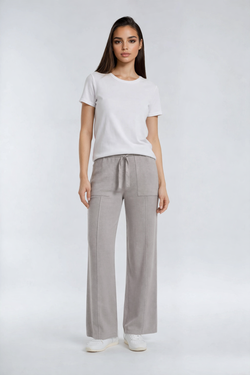 Drawstring Sweater Knit Pants - Image 11