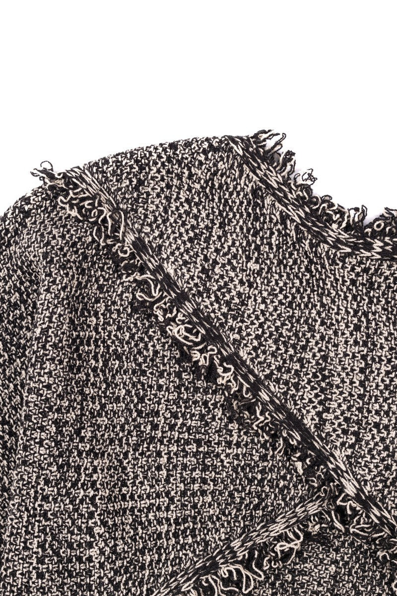 Fringe-Trim Open-Back Bolero Sweater - Image 6