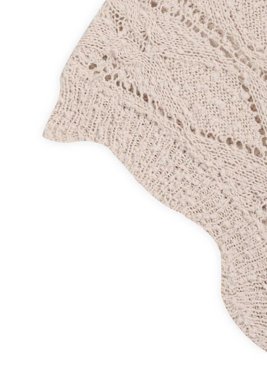 Sleeveless Side-Tie Crochet Knit Top - Image 7