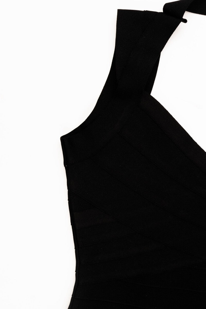 Halter Bandage Bodycon Mini Dress - Image 3