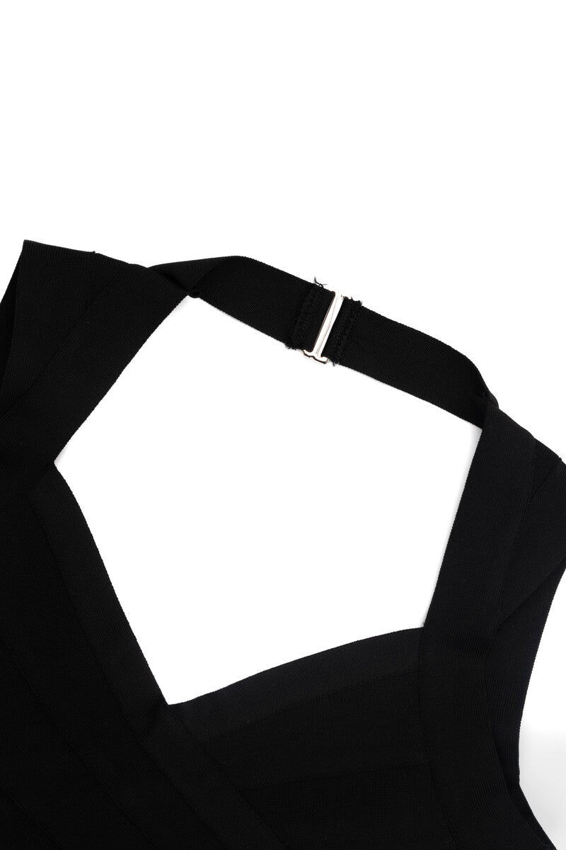 Halter Bandage Bodycon Mini Dress - Image 5