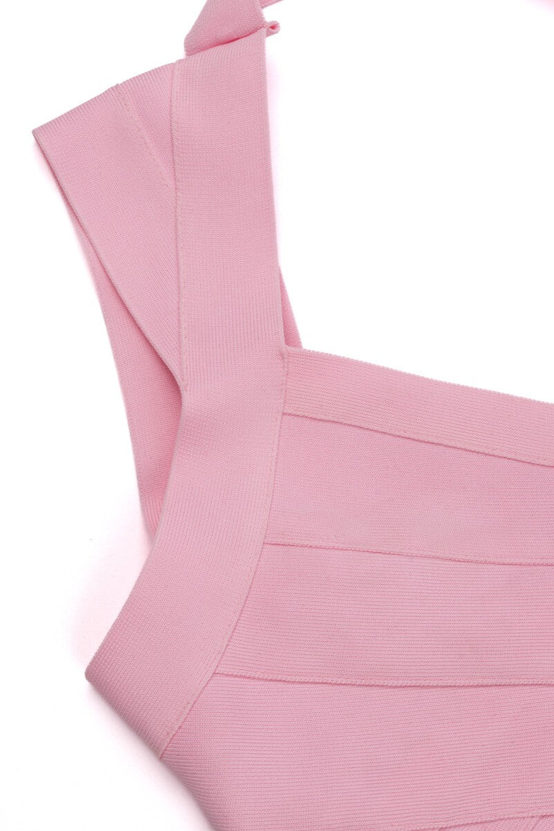 Halter Bandage Bodycon Mini Dress - Image 8