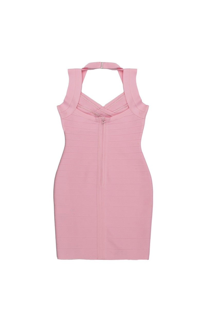 Halter Bandage Bodycon Mini Dress - Image 9