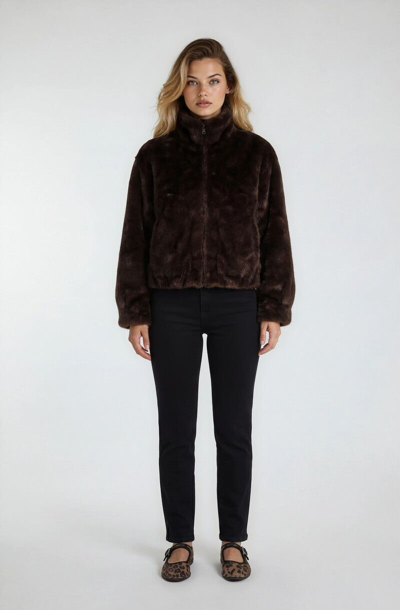 Faux Fur Jacket - Image 4
