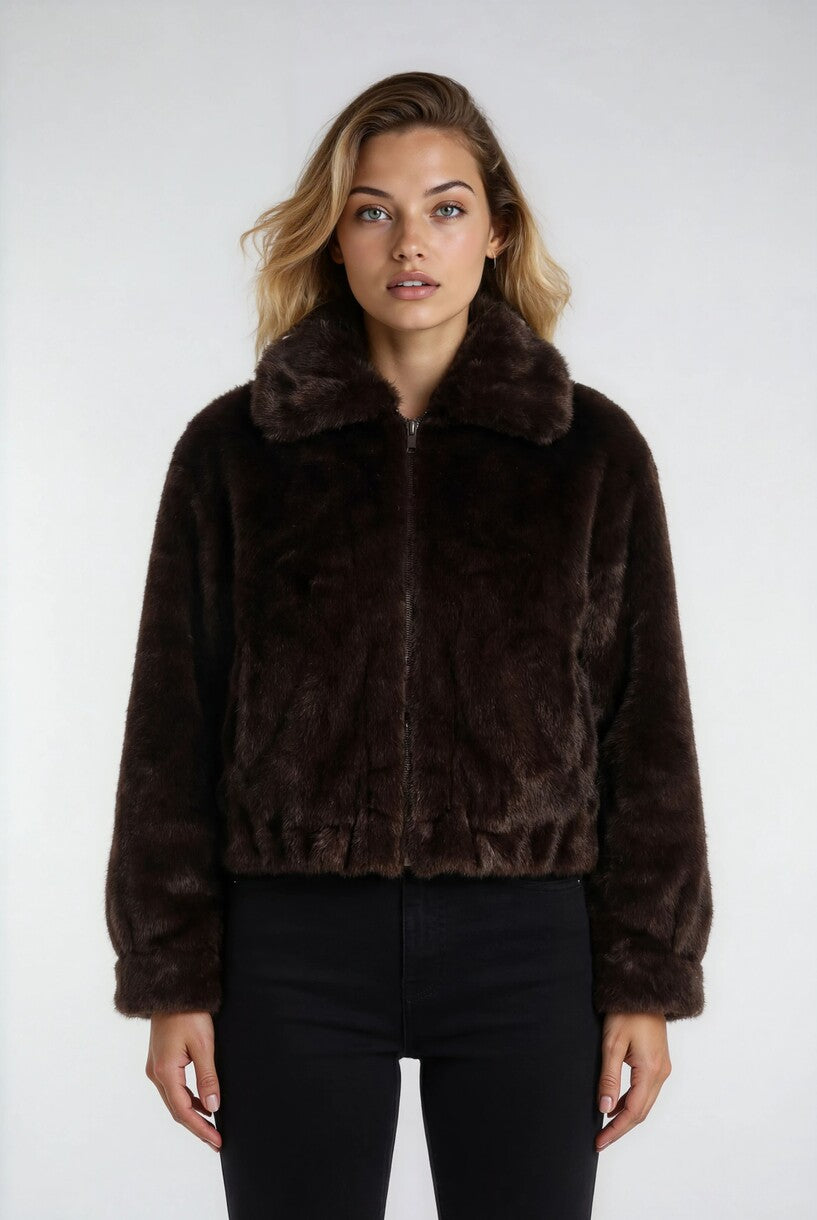 Faux Fur Jacket - Image 7