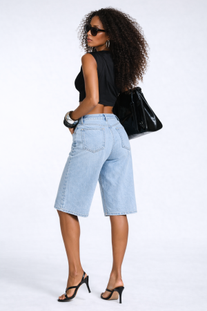 Denim Bermuda Shorts