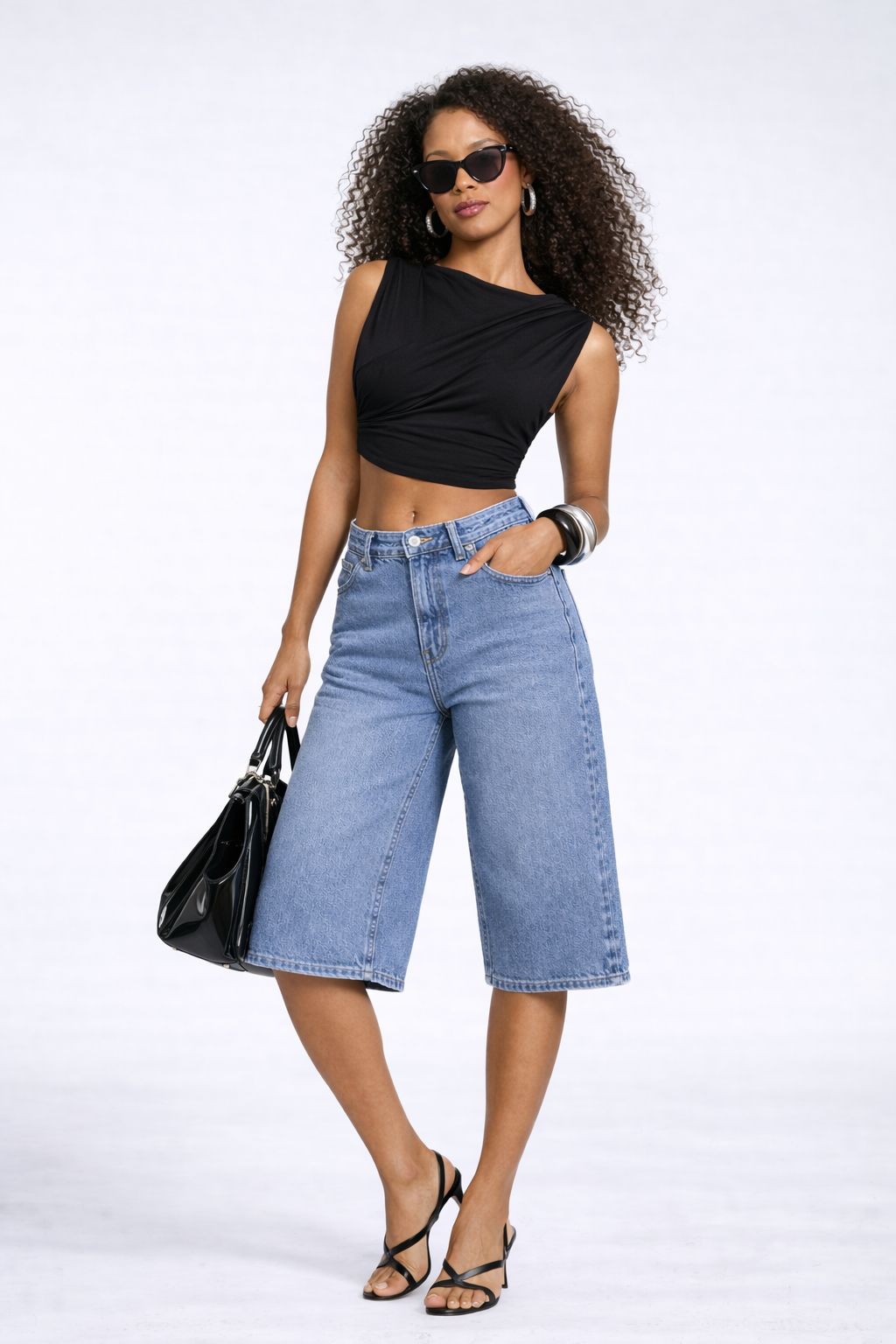 Denim Bermuda Shorts - Image 6