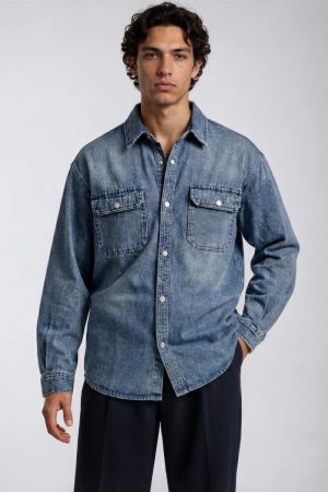 F21 Men Denim Shirt