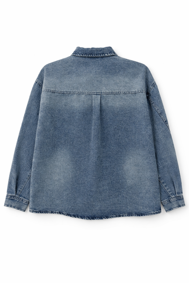 F21 Men Denim Shirt - Image 4