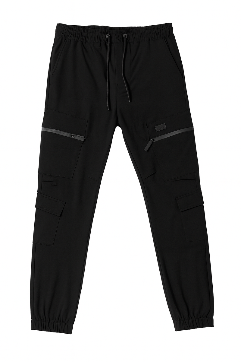 Drawstring Cargo Joggers - Image 4