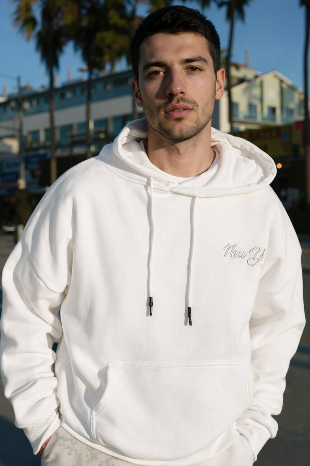 New York Embroidered Hoodie - Image 4
