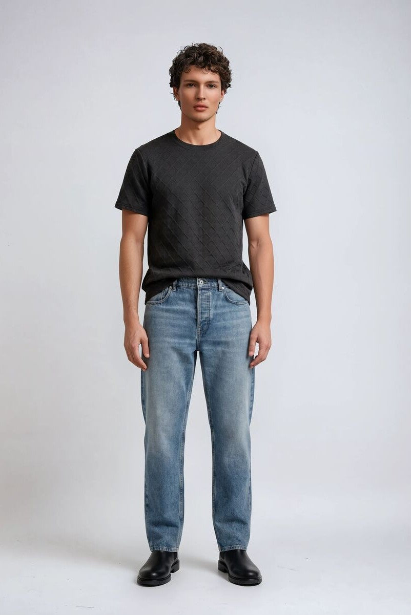 F21 Men Quilted Texture Tee - Image 5