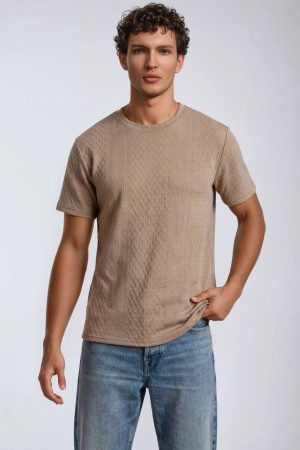 F21 Men Textured Knit Tee