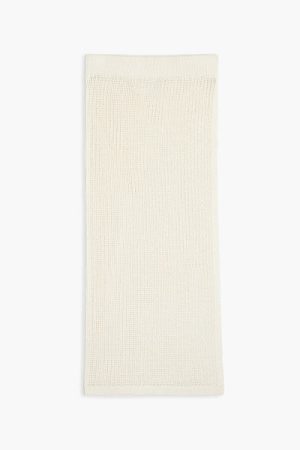 Sweater-Knit Midi Skirt