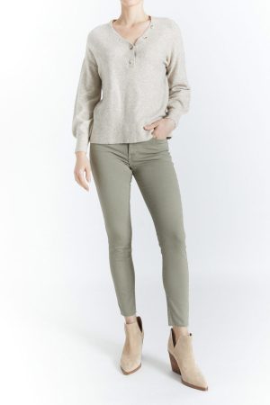 Button Neck Henley by Oat New York