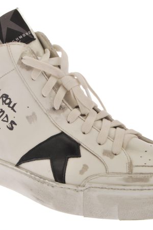 High Top Sneakers with Script Detail