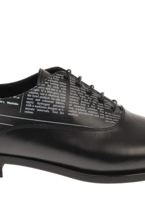 Vitello Newspaper Print Oxford Shoes