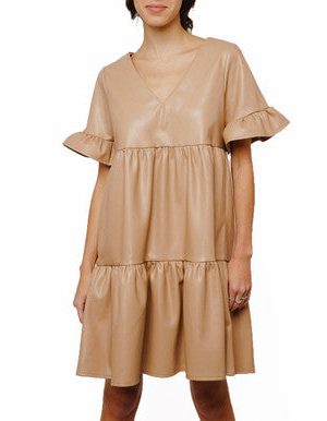 Ashlyn Vegan Leather Dress