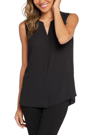 Sleeveless Pintuck Blouse NYDJ