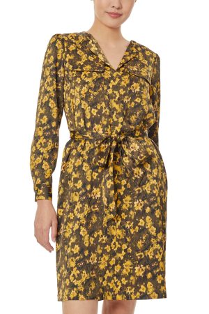 Austin Shirt Dress in Deep Loden/Jonagold