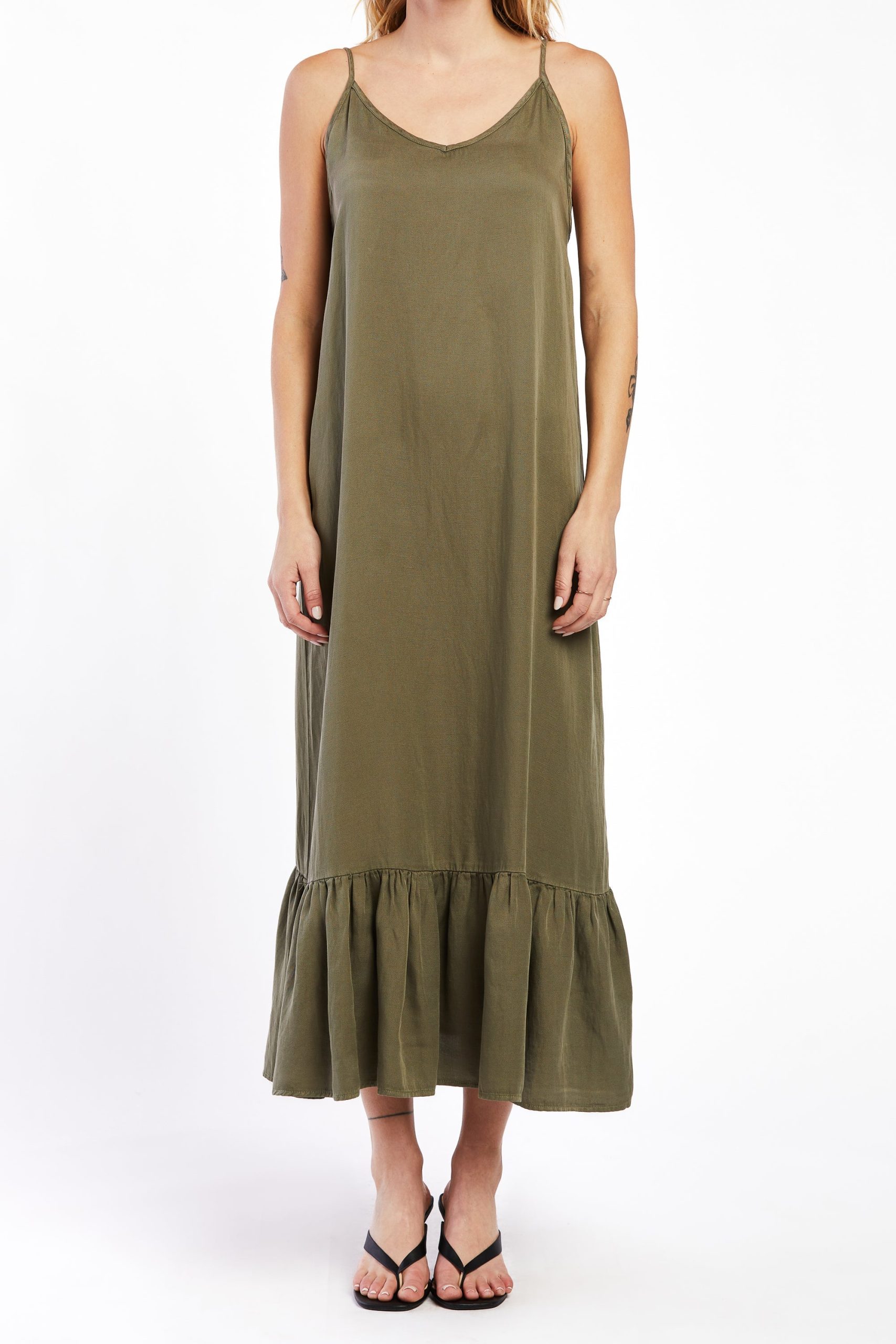 Adele Adjustable Strap Long Tank Dress - Image 2