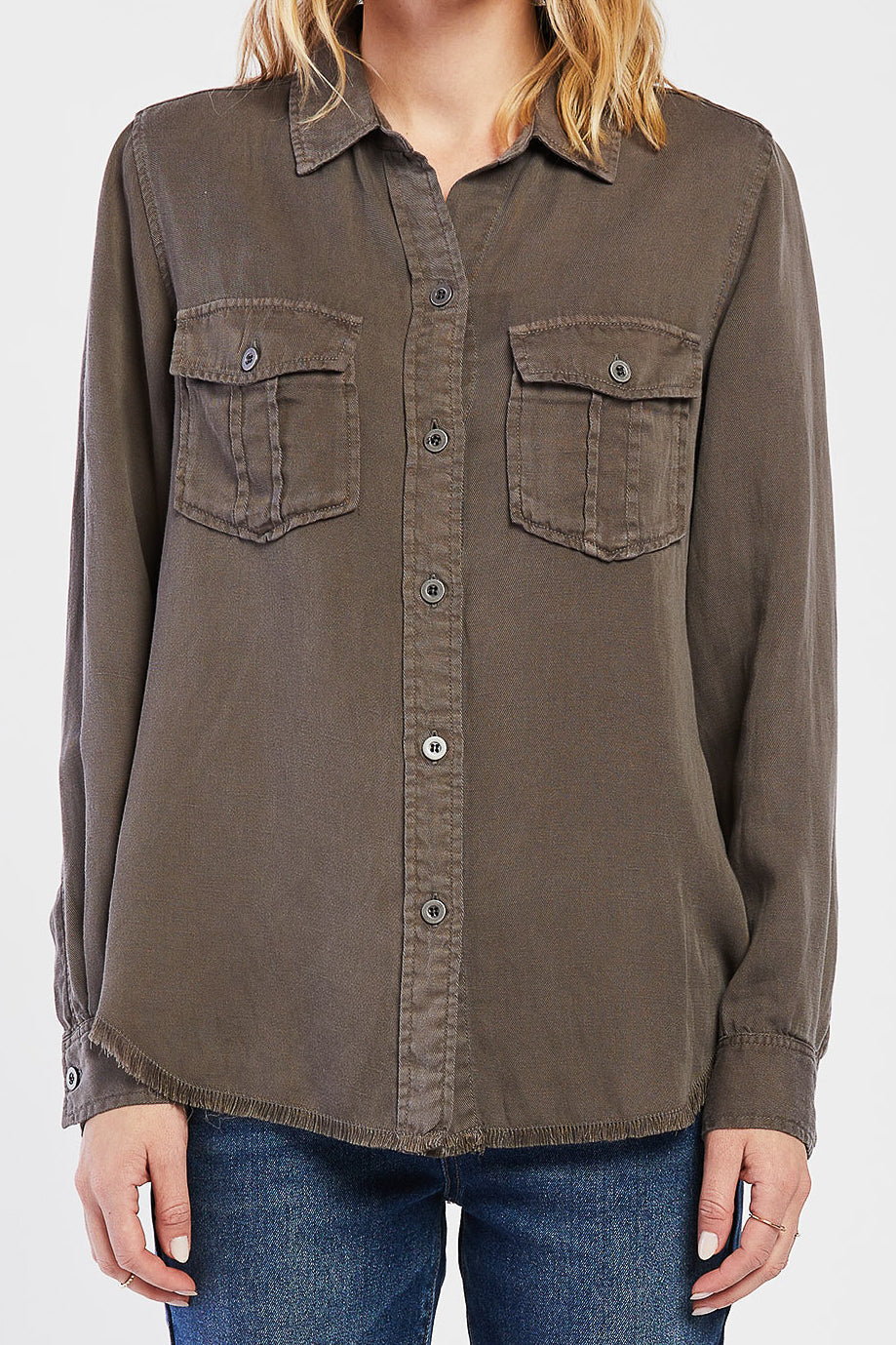 Brea Utility Style Button Down Shirt - Image 2